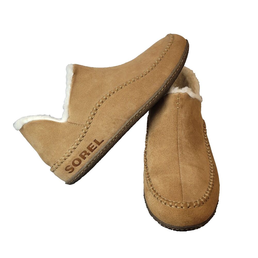 Sorel Falcon Ridge II Men's Slipper Size 13 Indoor Outdoor Quarry Tan Suede